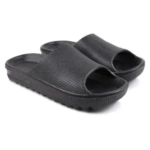 Shadow Men EVA Sliders | Arch Support Slides with Cushioned Sole | Lightweight, Flexible Chappals for Casual Wear | Trendy Indoor Outdoor Flip Flops & Slippers for Women (Grey, 7)