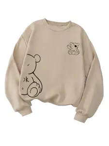 Visit the TAGAS Store TAGAS Bear Graphic Sweatshirt for Women | Trendy Oversized Pullover Sweatshirts | Soft Fleece Pullover Winterwear