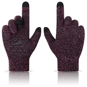 Richmen Winter Gloves for Women Fashion Knitted Hand Gloves | Soft Acrylic Wool Half Finger Warm Mitten Gloves for Boys and Girls Fingerless Rabbit Ears Glove