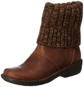 Clarks Women's Avington Style Brown Boots - 3.5 UK/India (36 EU)