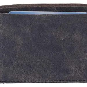 Men Black Original Leather RFID Wallet 8 Card Slot 1 Note Compartment