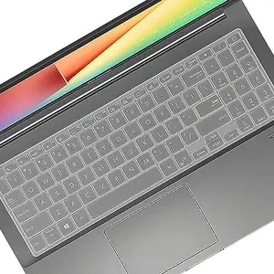 Capsa Premium Silicone Keyboard Skin for 2020 ASUS X513E Series 15.6 Inch Laptop X513EA-EJ731TS, X513EA-BQ502TS-CLEAR