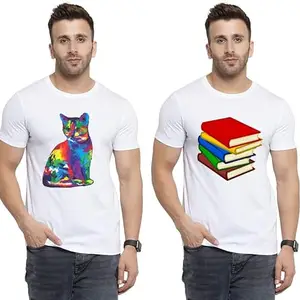 SST - Where Fashion Begins | DP-8794 | Polyester Graphic Print T-Shirt | for Men & Boy | Pack of 2
