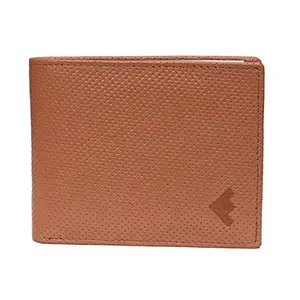 Fustaan Men Tan Genuine Leather Bi-fold Wallet