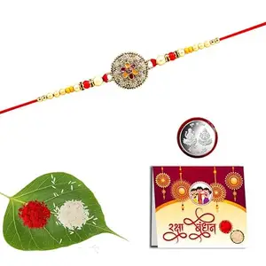 Anshri Rakhi Pack of 1 Rakhiforbrother RakhiforGift RakhiCombo BhiyaRakhi 051