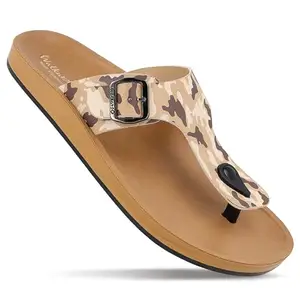 WALKAROO PLUS Soft Cushion Sandals For Men|Lightweight and Comfortable|WE1332 - Beige