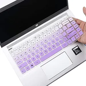 Laprite Laprite Premium Keyboard Skin for HP Pavilion x360 14-ba075TX 14-inches Laptop - [Gradient Purple, 5.11 x 1.96 x 7.08 inches]