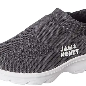 Amazon Brand - Jam & Honey, Kids Sports Shoe JH-04, D Grey, 08