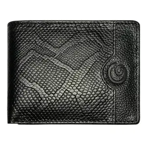 OOF Wox Softy Material Genuine Leather Wallet with Snap Type Closure for Men| Lightweight | Slim Wallet for Men | Classic | Snap Type |Black Wallet