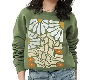 TAGAS Women's Sweatshirt| Jumper Women Winter Wear| Floral Print (Sweatshirt) for Women |Womens Winter wear