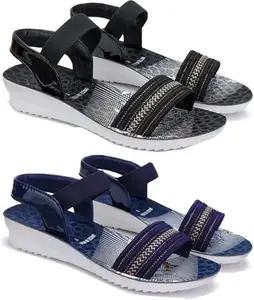 BERSACHE Extra Soft Classic Casual Flip Flops for Women with Regular wear | Ultra Soft & Flexibility Technology | Combo(PP)-1931-1930 Multicolor