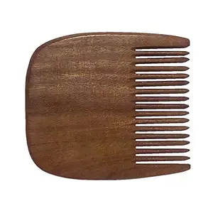 Ginni Innovations Beard Shisham Wood Comb (4 X 3.75 Inches)-G-J