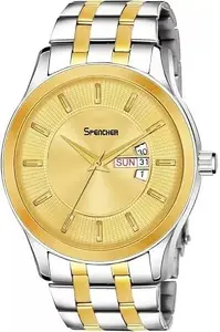 Stylish and ElegentMens Wrist Watch Gold_40