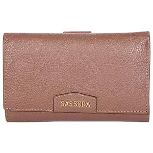 Sassora Genuine Leather Dark Taupe Women's RFID Wallet