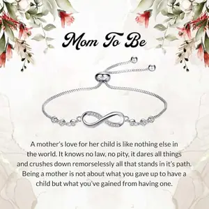 Bling Queen Personalized Jewellery Gift|Beyond Limits: The Unwavering Love of a Mother, Keepsake Jewellery with a Loving Message|New Mom Gifts|Gift for Expecting Mom|Mother to be Gift for First Time Moms