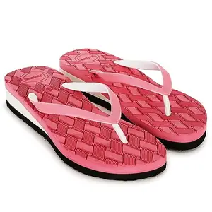 Shri Balaji Enterprises Woman's Daily Use Slipper With Lightweight & Rubber Sole Hawaii Flip-Flops Slippers For Women's & Girl's (Pink4)