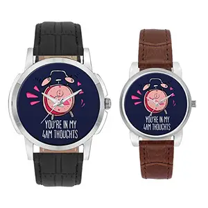 BIGOWL Gifts for Couple, Multicolor Dial Wrist Watch for Men and Women