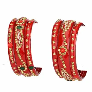 Bridal Wedding Collection Party Festival Kada & Bangle Set Designer Ornamented-N8_2.8 (Re_Bangle-TV1.d_bang)