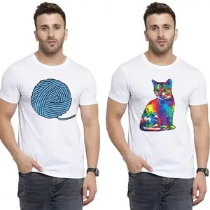 SST - Where Fashion Begins | DP-8567 | Polyester Graphic Print T-Shirt | for Men & Boy | Pack of 2