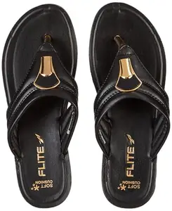 Flite PU Women's Slipper, BLACK,3UK,PUL168LBKBK0003