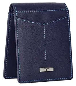 URBAN FOREST Oscar Blue Leather Card Holder Wallet for Men