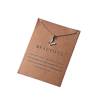 Gold Plated Mini Butterfly Necklace For Women and Girls