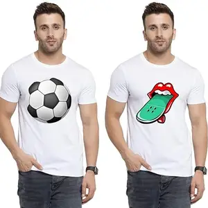 SST - Where Fashion Begins | DP-8358 | Polyester Graphic Print T-Shirt | for Men & Boy | Pack of 2