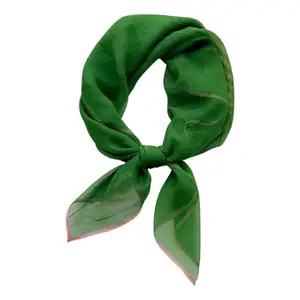 Solid Women Scarf | Scarf For Women Square | 70 * 70cm Dark Green
