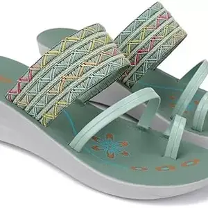 Lightweight & Comfortable Slipper For Women Lightweight PU Slipper Flip-Flop For Women (Green)-32