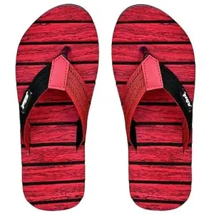 Altek Men's Flip Flop Footwear Rubber Sole Slippers Chappal 8 UK - Flip_14240_Red_8