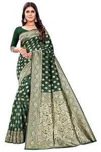 Shasmi Women's Banarasi Saree Pure Kanjivaram Silk Saree Soft new ladies 2026 Design Wear Pattu Sarees Latest Cotton Party Sari collections With Blouse Piece for Wedding sadi (PARI S-1)