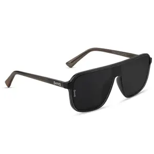 Visit the Eyewearlabs Store Eyewearlabs OKNO | Polarized Over-Sized Unilens Rectangular Branded Stylish Sunglasses For Men & Women | 100% UV Protection Shades | Cricket Sports Cycling Driving | RYFT
