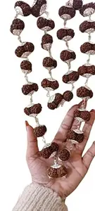 7clouds Gauri Shankar Rudraksha Mala Natural Beads A1 Gowri Gori Shankar Rudraksha Original Certified Necklace Real Shiv Parvati Rudraksh Beads રુદ્રાક્ષની માળા गौरी शंकर रुद्राक्ष Original Nepal माला