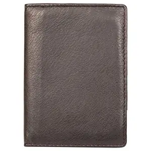 Leatherman Fashion LMN Genuine Leather Black Unisex Card Holder with 14 Slots