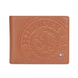 Tommy Hilfiger Alemena Men Leather Multicard Coin Wallet - Tan, No. of Card Slot : 6