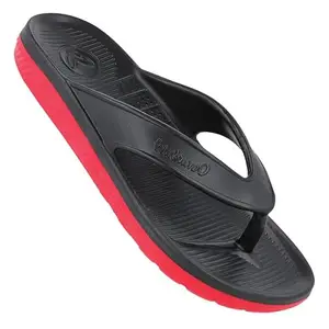 WALKAROO WC4813 Mens Casual and Regular Wear Sandals for Indoor & Outdoor - BlackRed