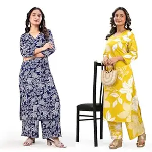 MS VHCK ENTERPRISE Kurti with Plazo Set for Women