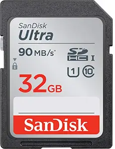 SanDisk 32GB Ultra SDHC UHS-I Memory Card - 90MB/s, C10, U1, Full HD, SD Card - SDSDUNR-032G-GN6IN price in India.