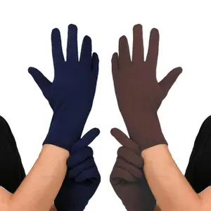 CHACKO Cotton Cycling Hand Gloves for Men & Women – Sun Protection Gloves for Bike Riders (Multicolor, Free Size, Pack of 2 Pairs)