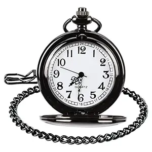 Venzina® Pocket Watch for Men Antique Retro Style Alloy Classic Men Pocket Vintage Chain Watch Dial Pendant Special Birthday Gift for Father