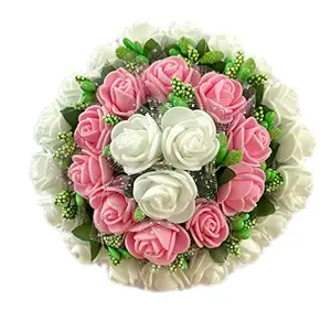 GuruEmbellish GuruEmbelish Artificial Flower Hair Bun Gajra/Bridal Hair Styling Accessories/Women and Girls/Pack of 1