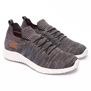 Lancer Mens THUNDER-23 Grey Running Shoe - 7 UK (THUNDER-23DGR-7)