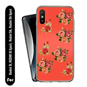 Generic Ambe Printed Soft Silicone Designer Pouch Flower Mobile Back Cover for Redmi 9i, Redmi 9i Sport, Redmi 9A, Redmi 9A Sport case and Covers | for Boys & Girls_103