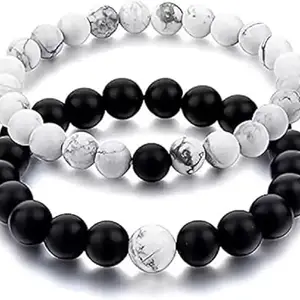 Bracelet for Love, Relationship, Friendship for Couple, Mother, Father, Men, Women, Girls and Boys bangles Pack of 2 Free Size