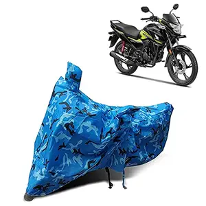 AG MOTO Honda SP125 BS6 Water Resistant - Dustproof - UV Rays Protection | All Bike and Scooty Two Wheeler Body Cover for Honda SP125 BS6 (Blue Jungle)
