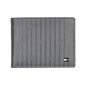 Tommy Hilfiger Men RFID Protected Bartelso Global Coin Wallet - Grey, No. of Card Slot: 4
