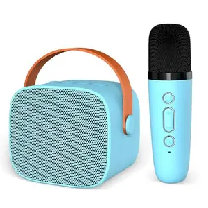 DYETUNY Karaoke Machine for Kids and Adult, Portable Bluetooth Speaker with Wireless Microphone, Clear & Loud Sound, Karaoke Microphone Toys Gifts for Girls 4, 5, 6, 7, 8, 9, 10 +Year Old (Blue)