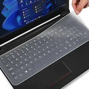 Universal Silicone 15.6” Laptop Keyguard Keyboard Protector, Keyboard Dust Cover, Keyboard Skin 15.6” keyguard (36.5 x 13.5 cm) Pack of 1