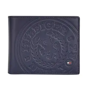 Tommy Hilfiger Alemena Men Leather Global Coin Wallet - Navy, No. of Card Slot - 4