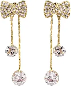 Vembley Tassel Bowknot Korean Earrings For Women